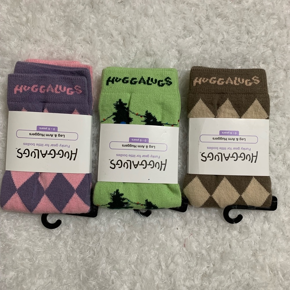 Huggalugs set of 3 arm or legwarmers NWT 💕💕